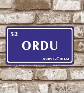 Dekoratif Metal Plaka Ordu 52  Retro Poster (29x15)
