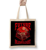 Future Paleontologist Dinosaur Obsessed Dinosaur Bez Çanta Uzun Saplı