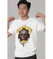 Tasarım Guns 'N Roses Rock Metal Müzik Grubu Baskılı Unisex Oversize Tişört