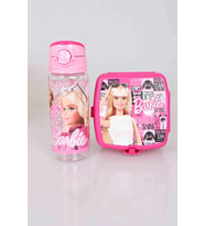 LİSANSLI BARBIE "YEMEK SETİ" 2 KATLI BESLENME KUTUSU ve TRITAN MATARA