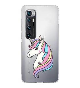 Xiaomi  Mi 10 Ultra  Kamera Korumalı Kapak Unicorn Tasarımlı Şeffaf  Kılıf