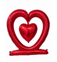 Hediyelik Kalp Model Balon Kırmızı 107X76Cm