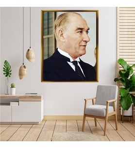 ÇERÇEVELİ ATATÜRK TABLO S493