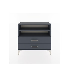Arges Şifonyer 2 Raflı 2 Çekmeceli 88x30x80 Antrasit-Antrasit