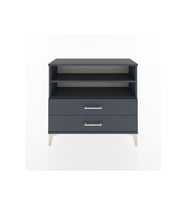 Arges Şifonyer 2 Raflı 2 Çekmeceli 88x30x80 Antrasit-Antrasit
