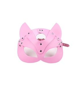 Deri Fantezi Maskesi Pembe