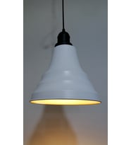 RİOLİGHT RETRO BEYAZ İÇİ GOLD TEKLİ METAL SARKIT ÇAP:23CM (Siyah)