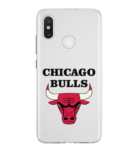 Xiaomi Mi 8 Uyumlu Kapak Chicago Bulls Tasarımlı Şeffaf Silikon Kılıf