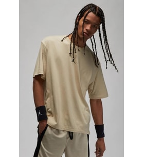 Nike Air Jordan Dri Fit Short Sleeeve Mens Tee Erkek Günlük Tişört Bej