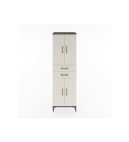 Hyperion Dolap 4 Raflı 2 Çekmeceli 4 Kapaklı 60x44x195 Antrasit-Aytaşı
