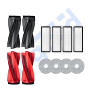 Roborock Qrevo Curv Uyumlu 2 Ana Fırça 4 Filtre 4 Mop PKT-iasgf0000590