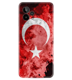 General Mobile GM 24 Pro Kılıf Resimli Desenli Baskılı Silikon Şanlı Türk Bayrağı 1315
