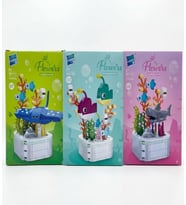 Flowers Building Block Serisi Balıklar Temalı 3lü Blok Seti
