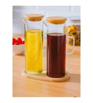 2'li Borosilikat Cam Yağdanlık Seti 280 ML