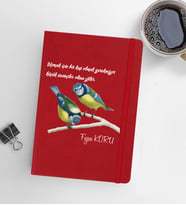 Kişiye Özel 13x21 Kırmızı Defter-1