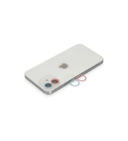Apple İphone 12 Renkli Kamera Lens Koruma Cam - Pembe-mavi