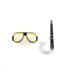 Şnorkel Maske Şnorkel Set Siyah