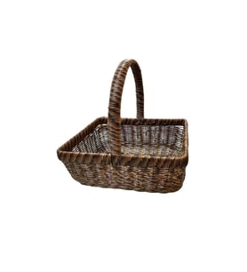Gönül 3645.B Plastik Dikdörgen Sepet 33x26 Cm (KAHVE)