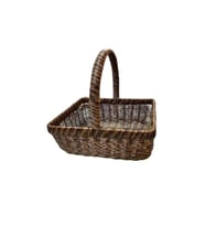 Gönül 3645.B Plastik Dikdörgen Sepet 33x26 Cm (KAHVE)