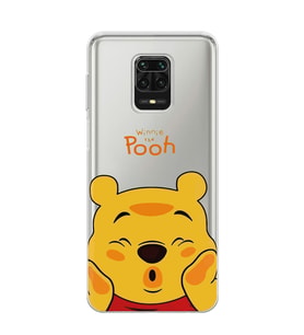 Redmi Note 9 Pro/Note 9S Uyumlu Winnie The Pooh Desenli Şeffaf Telefon Kılıfı