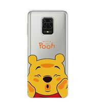 Redmi Note 9 Pro/Note 9S Uyumlu Winnie The Pooh Desenli Şeffaf Telefon Kılıfı
