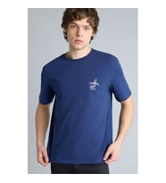 Defacto Regular Fit Baskılı Lacivert Erkek T-Shirt G3222AX/NV241