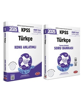 Data Yayınları 2025 KPSS Türkçe Konu ve Soru Bankası Seti 2 Kitap