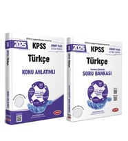 Data Yayınları 2025 KPSS Türkçe Konu ve Soru Bankası Seti 2 Kitap