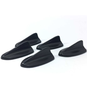 5 li Mini Shark Balina Anten Seti Balık Sırtı Süs Anten Siyah