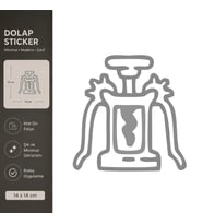Meyve Sıkacağı Mat Gri Dekoratif Folyo Sticker 14x14 cm