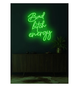 Bad bitch energy Yazılı Neon Tabela