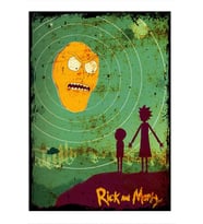 ekart Rick And Morty Hediyelik Ahşap Tablo 50cmX 70cm