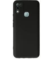 İnfinix Hot 10 Play Kılıf Yumuşak Dokulu Silikon - Siyah
