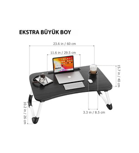 Çocuk ve yetişkinler için çok amaçlı ergonomik çalışma sehpası