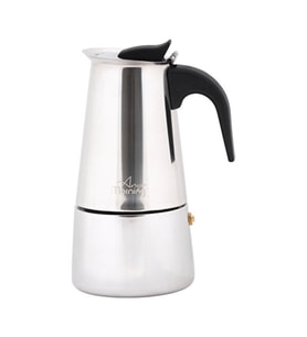 Herhangi Bir Sabah Espresso Kahve Makinesi Paslanmaz Çelik İndüksiyonlu Moka Pot 200ml
