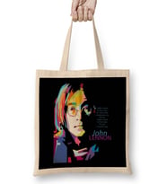 John Lennon Pop Art Bez Çanta Uzun Saplı