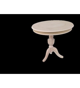 Fiskos 18187 Baba ayak Klasik Model Ahşp Kayın ayak HAM MDF tabla Demont EL Yapım