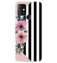 Infınıx Hot 10 Kılıf Resimli Silikon Kılıf Flowers 4 1390