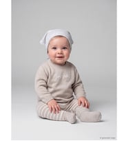 LCW baby Gri Baskılı Erkek Bebek Triko Takım