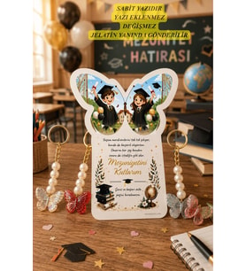 Butterfly Mezuniyet Hediyesi Renkli Kelebek Anahtarlık Çanta Süsü - Karne Hediyesi - 10 Adet