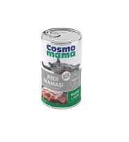 COSMO MAMA YETİŞKİN KUZU ETLI KEDI KONSERVE MAMASI 24 ADET X 415 GR
