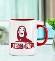 Sublimasyon Baskılı La Case De Papel   Özel Tasarım Kupa DZK0001K-2 (Beyaz)