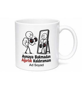 Kas Şovu Esprili Spor Kupa Ağırlık Kaldırma Fitness Hediye Bardak