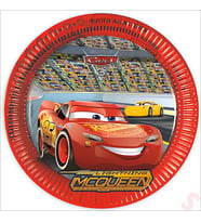 Cars 3, Karton Tabak - 23cm x 8 Adet