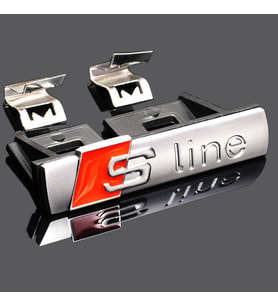 Jewval Sline S-line Ön Izgara Amblem Logo Arma Ön Panjur s line Audi S-line Ön Izgara Amblemi