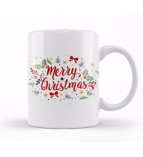 Yılbaşı Yeni Yıl Konseptli Merry Christmas 022 Kupa Bardak Porselen