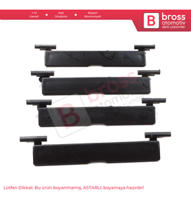 Mercedes C Class W204 S204 C204 2007-2015 İçin 4 Adet Tavan Oluk Çıta Port Bagaj Kapağı 95 mm*15 mm