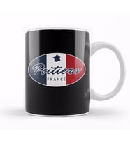 Poitiers France Vienne City Kupa Bardak Porselen