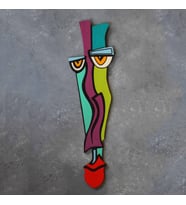 ÖZEN ATÖLYE Mask Kıvanç Modern Ahşap Duvar Dekorasyon Süsü