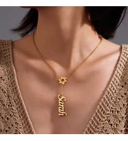 Kişiye Özel Davut Yıldızı Kolye 925K Gümüş (Gold)